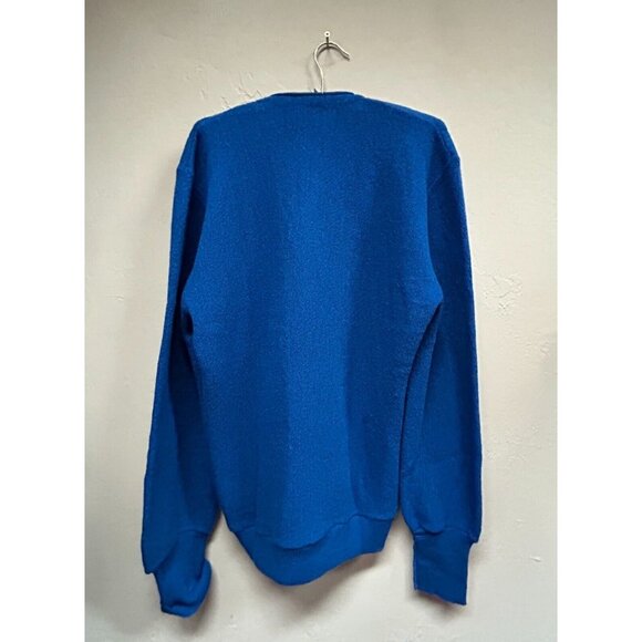 VTG Pendleton Womens Blue Virgin Wool Cardigan Sweater Button Front V-Neck Large - Picture 2 of 6